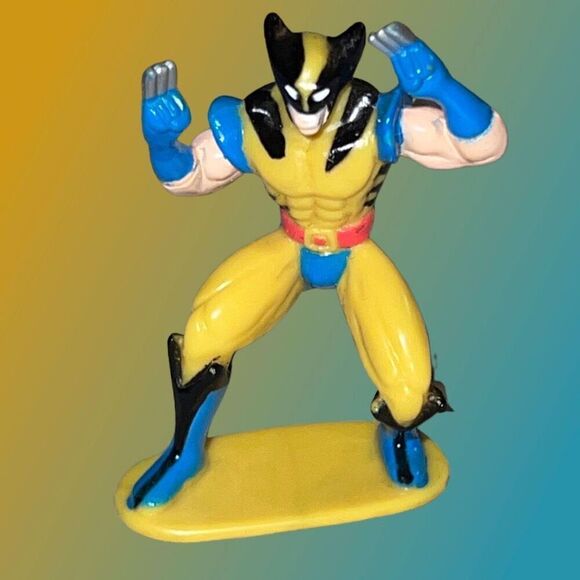 Vintage 1996 Marvel Silver Surfer & Wolverine PVC Figure's 2” B4 - Picture 3 of 4